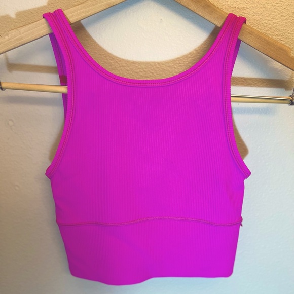 Lulu Lemon Cropped Ribbed Reversible Tank - Picture 1 of 3